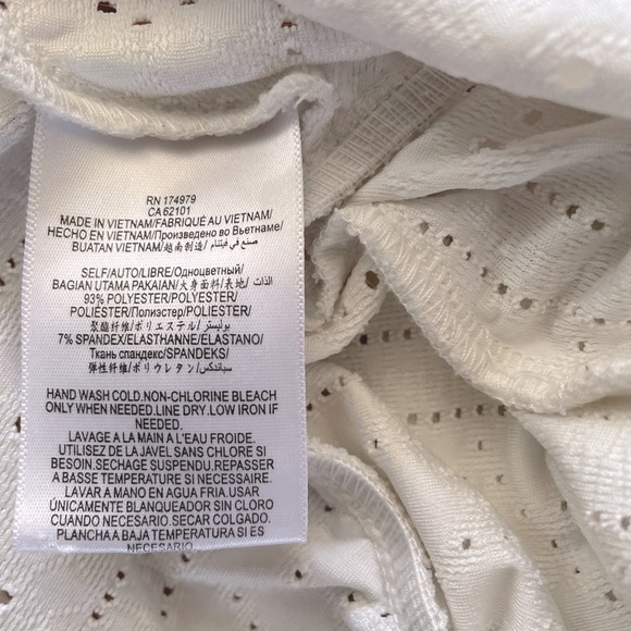 BCBGeneration White Surplice Ruffle Sleeve Top, XS - Picture 12 of 12